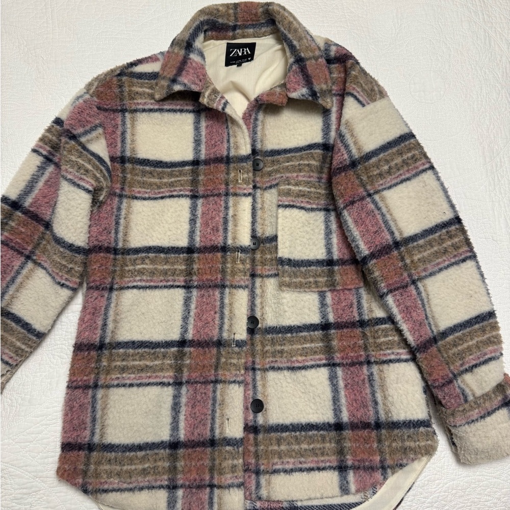 Zara Multicolor Plaid Jacket